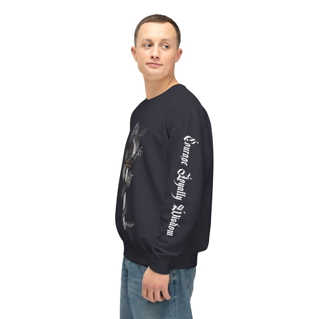 Men's Lightweight Crewneck Sweatshirt - front print