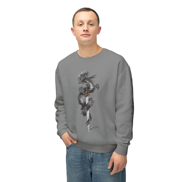 Men's Lightweight Crewneck Sweatshirt - front print