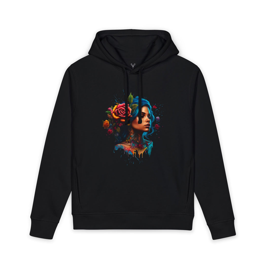 Moonwoven Whispers - Women's Graphic hoodie with side pockets