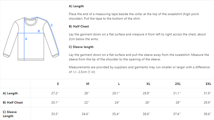 Size guide