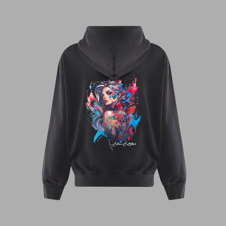 Shard of Self - Zipped hoodie, Faded