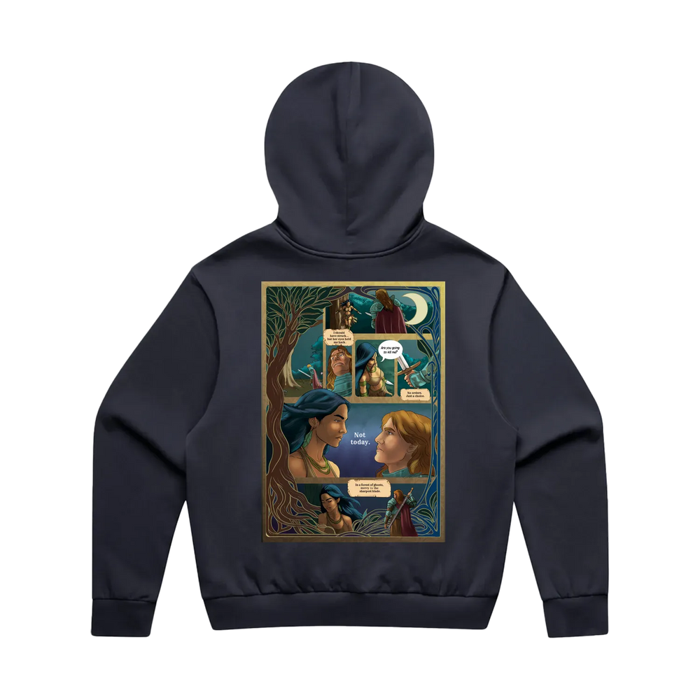 Ink Blue back flat lay