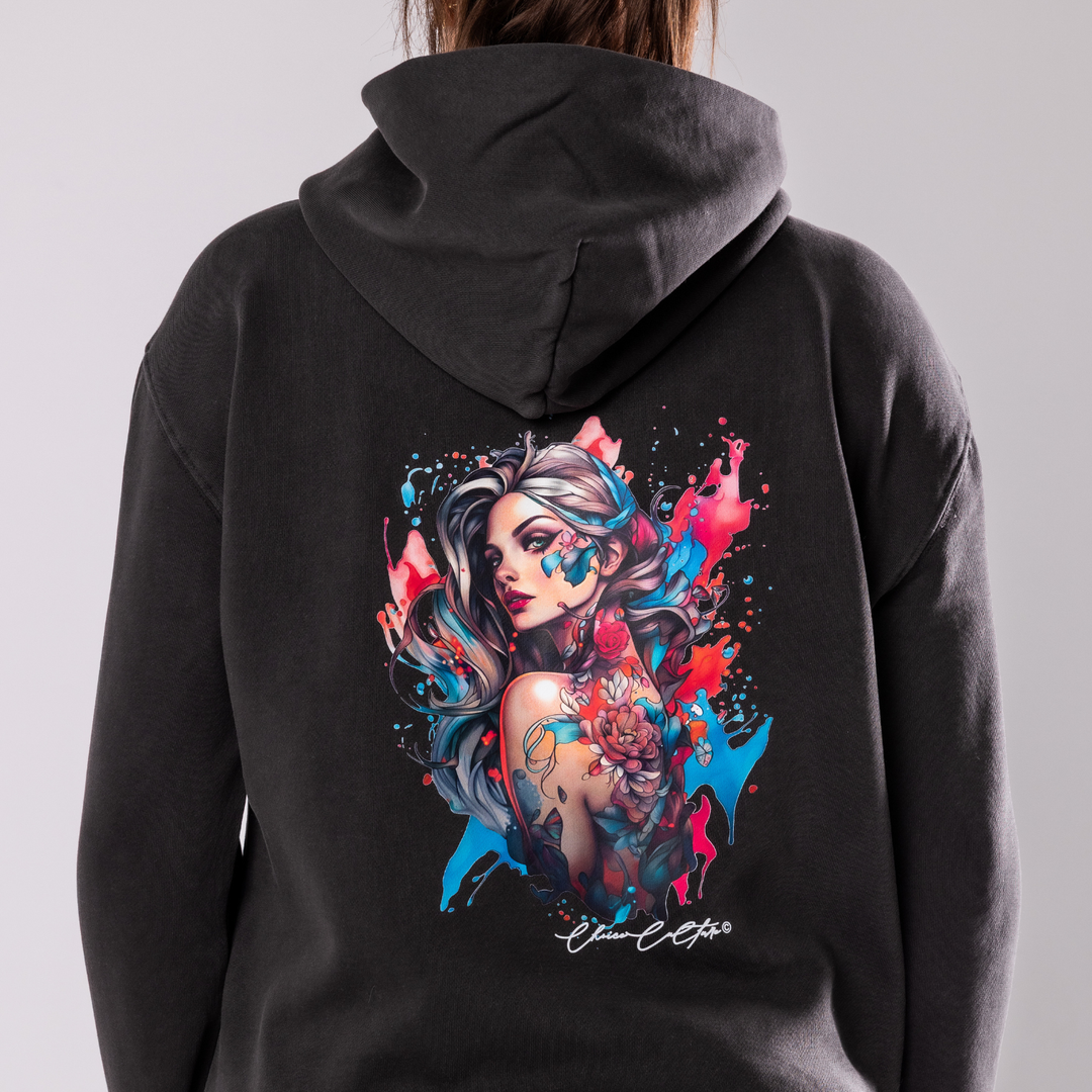 Shard of Self - Zipped hoodie, Faded