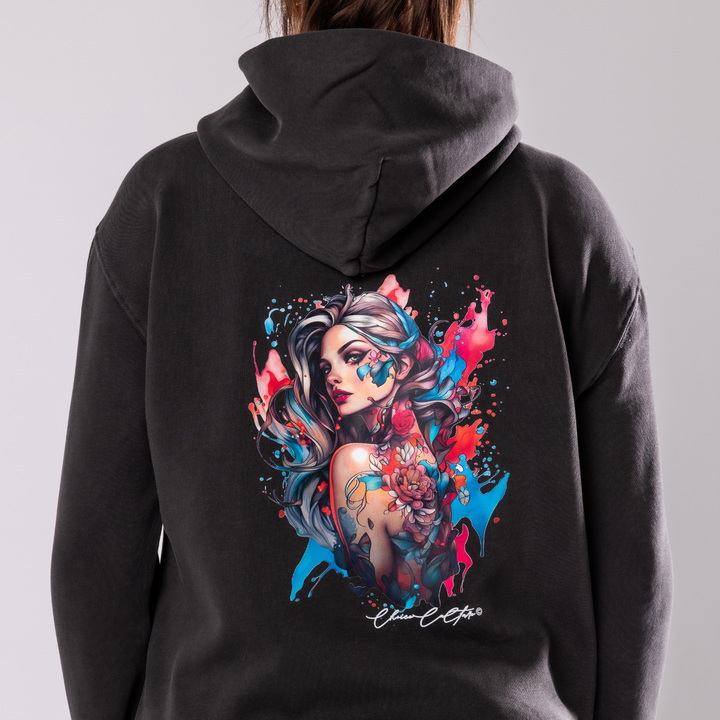 Shard of Self - Zipped hoodie, Faded