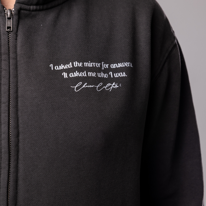 Shard of Self - Zipped hoodie, Faded