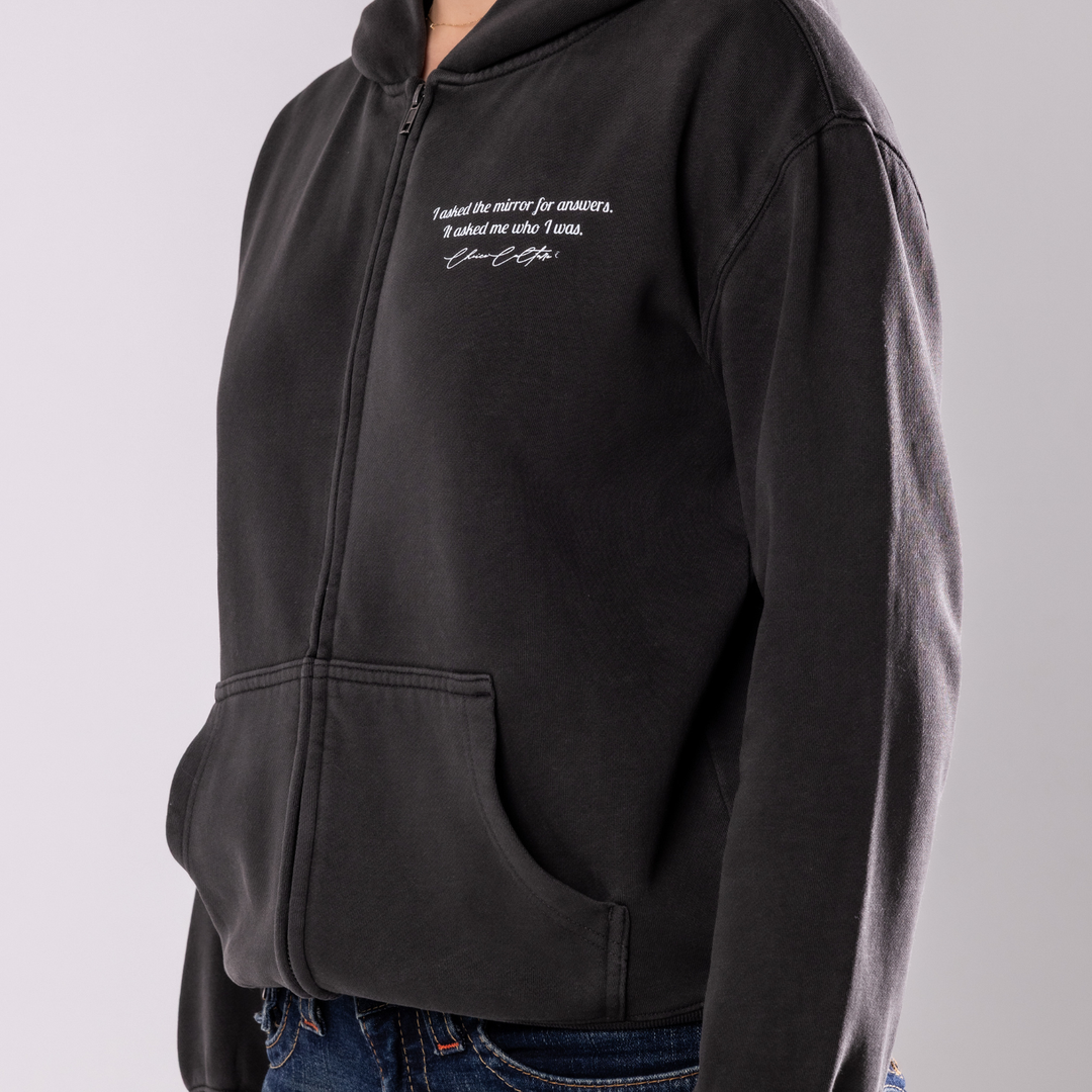 Shard of Self - Zipped hoodie, Faded