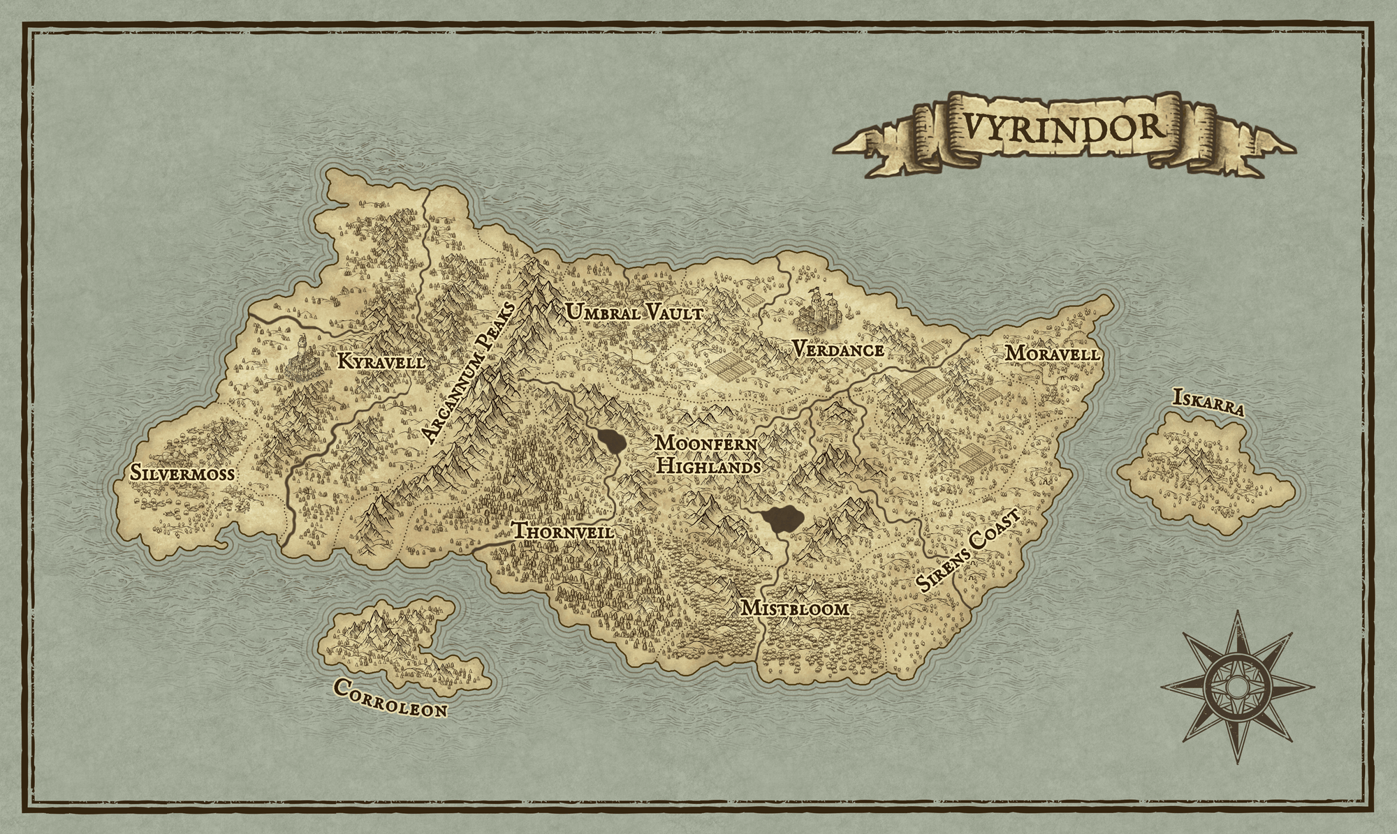 Map of Vyrindor