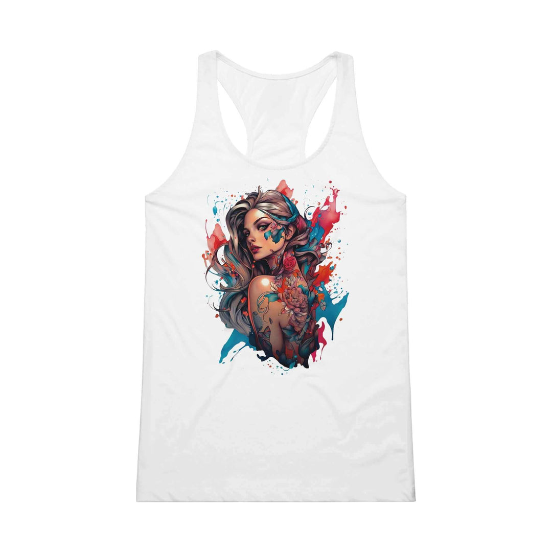 White Womens Tank Top